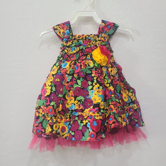 Youngland Baby Girl Floral Dresses & Jackets – Pink, 12M, Lot of 4pcs, Nwt - Picture 3 of 7